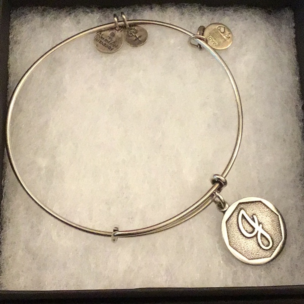 Alex and Ani “J” bangle bracelet